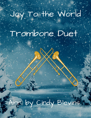 Book cover for Joy To the World, for Trombone Duet