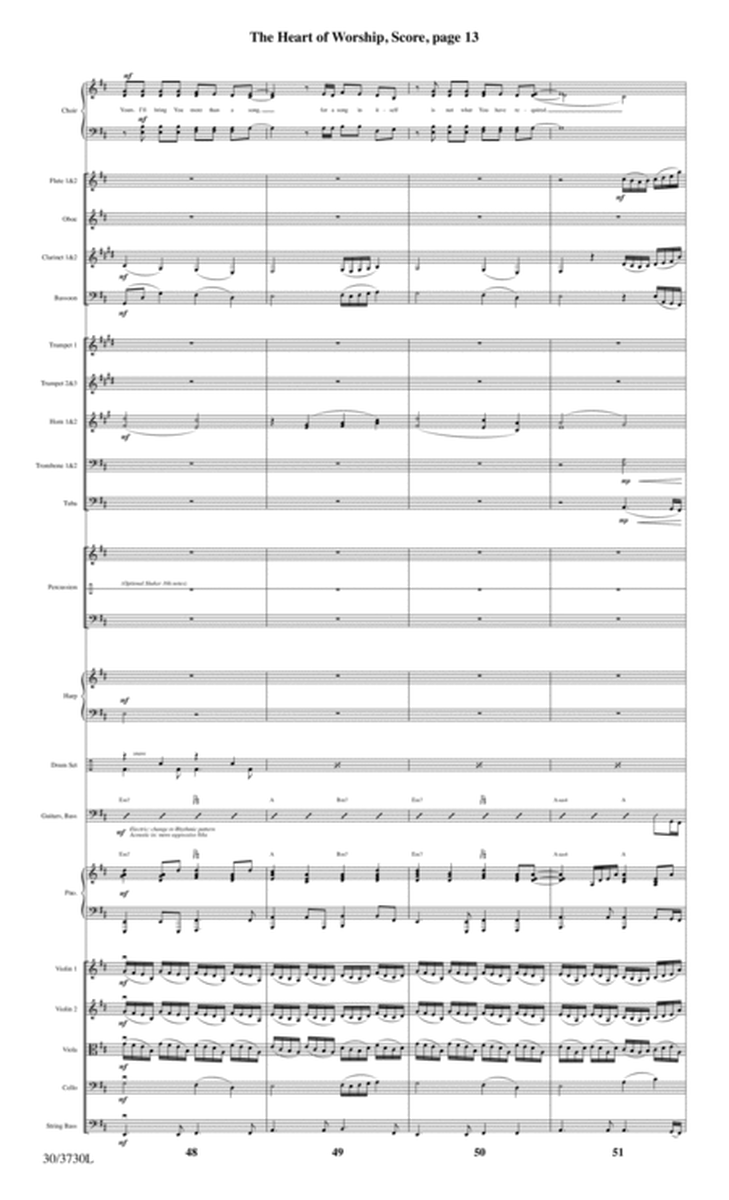 The Heart of Worship - Orchestral Score and CD with Printable Parts