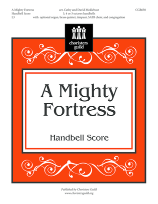 Book cover for A Mighty Fortress - Handbell Score