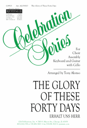 Book cover for The Glory of These Forty Days - Guitar edition