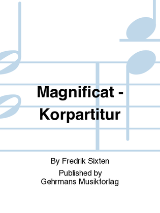 Book cover for Magnificat - Korpartitur
