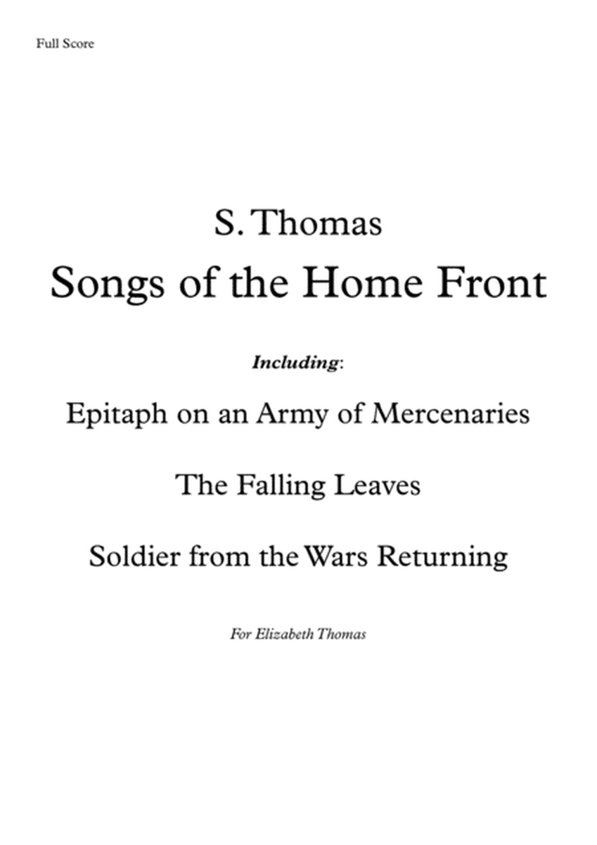 Songs of the Home Front - Sebastian Thomas