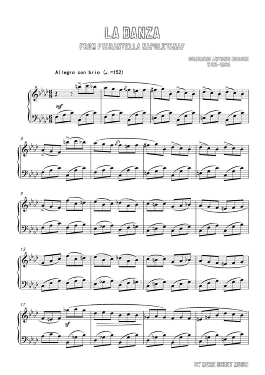 Gioachino-La Danza in f minor,for Voice and Piano image number null