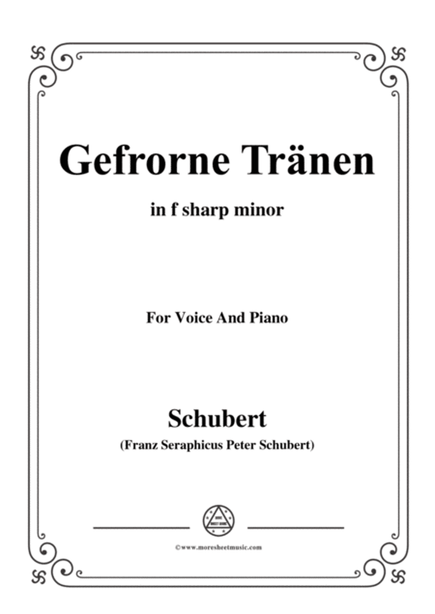 Schubert-Gefrorne Tränen,from 'Winterreise',Op.89(D.911) No.3,in f sharp minor,for Voice&Piano image number null