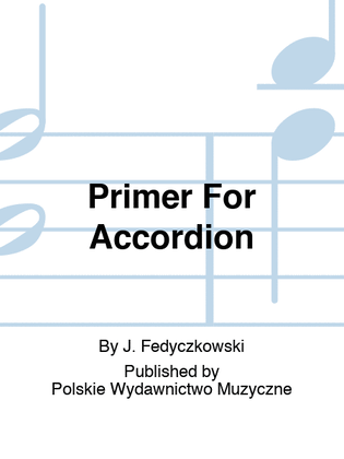 Book cover for Primer For Accordion