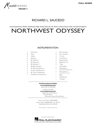 Book cover for Northwest Odyssey - Full Score