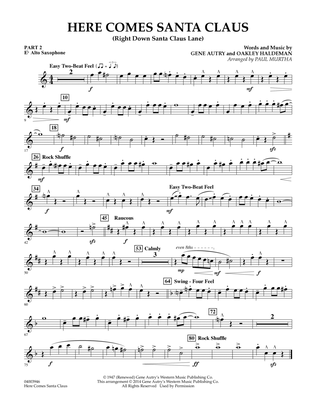 Book cover for Here Comes Santa Claus (Right Down Santa Claus Lane) - Pt.2 - Eb Alto Saxophone