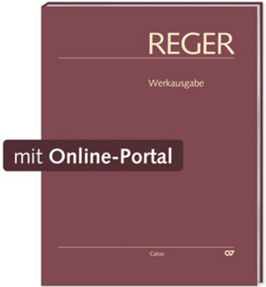Reger-Werkausgabe, Vol. II/4: Songs IV (1903-1905)