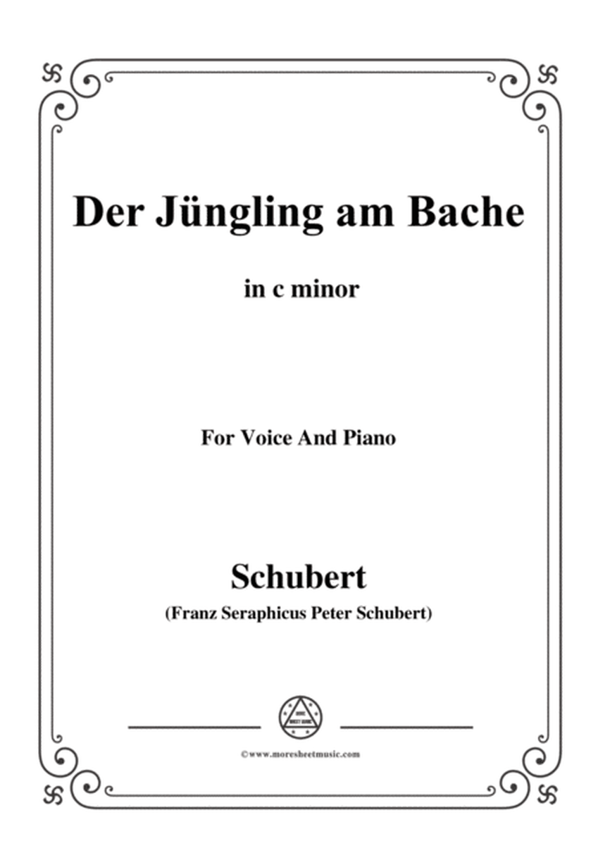 Schubert-Der Jüngling am Bache,Op.87 No.3,in c minor,for voice and piano image number null