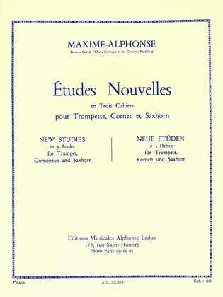 Book cover for Etudes Nouvelles Vol.3 (trumpet Solo)