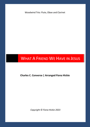 Book cover for What a Friend We Have in Jesus