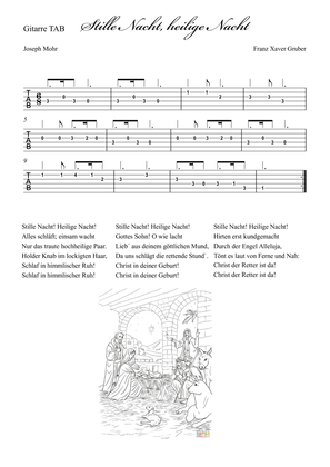 Stille Nacht (Holy Night) - Gitarre TAB