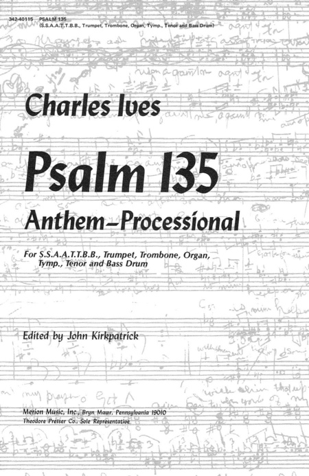 Charles Ives : Psalm 135