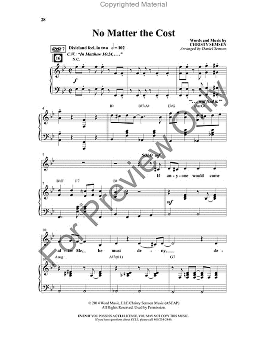 Back To The Cross - Choral Book image number null