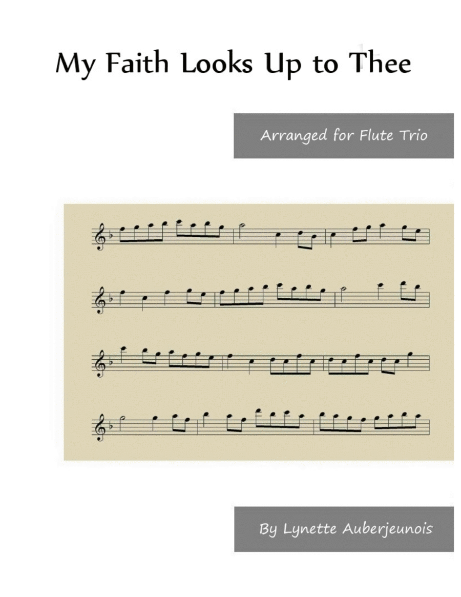 My Faith Looks Up to Thee - Flute Trio image number null