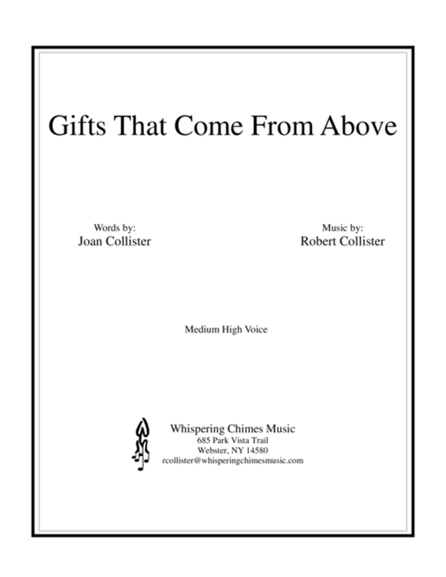 Gifts That Come from Above (medium high voice) image number null