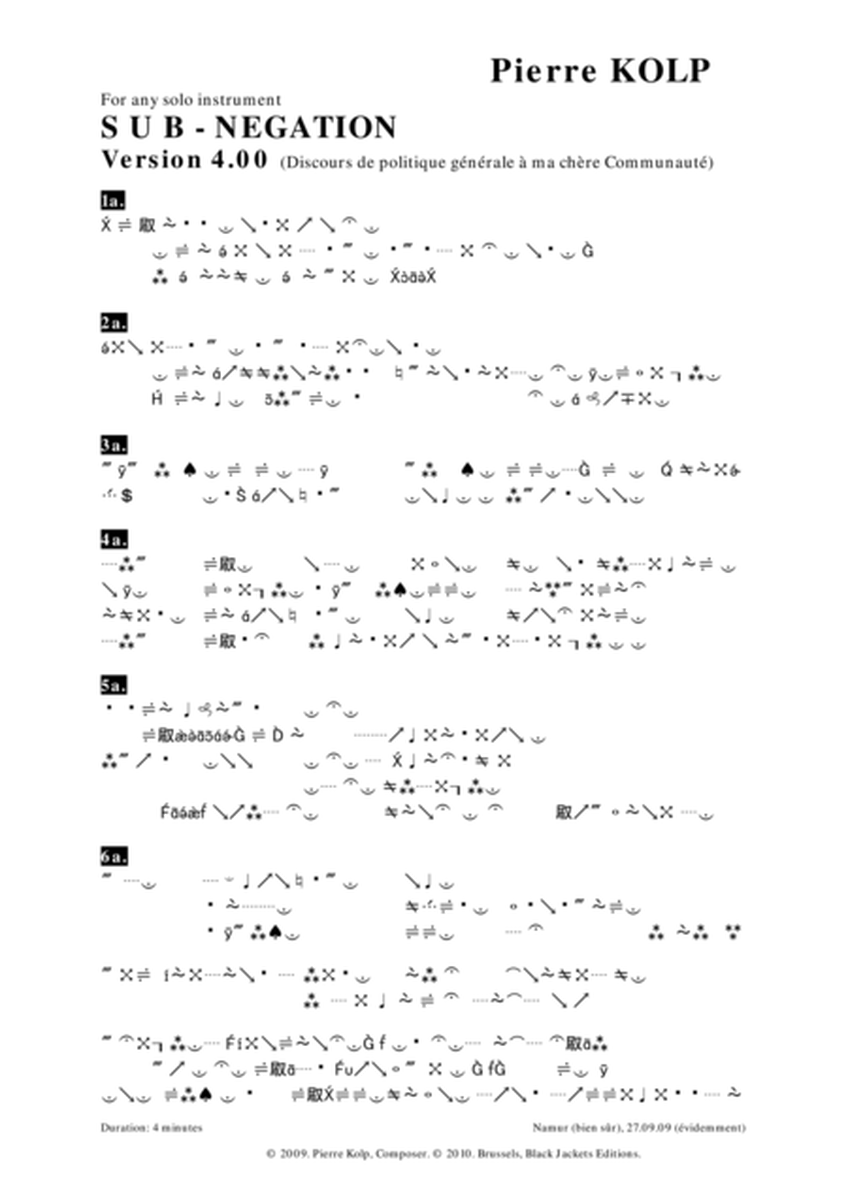 Sub negation 4 (solo, for any instrument)