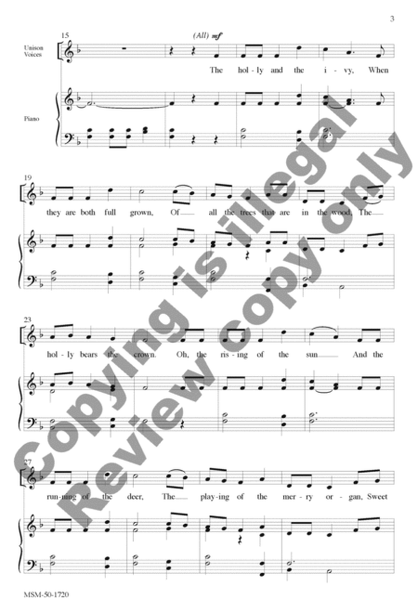 The Holly and the Ivy (Choral Score) image number null