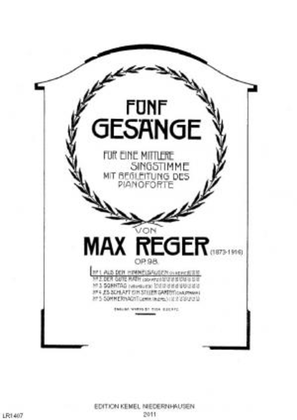 Book cover for Fünf Gesänge