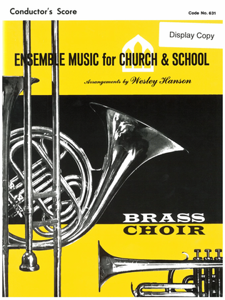 Book cover for Ensemble Music for Church & School