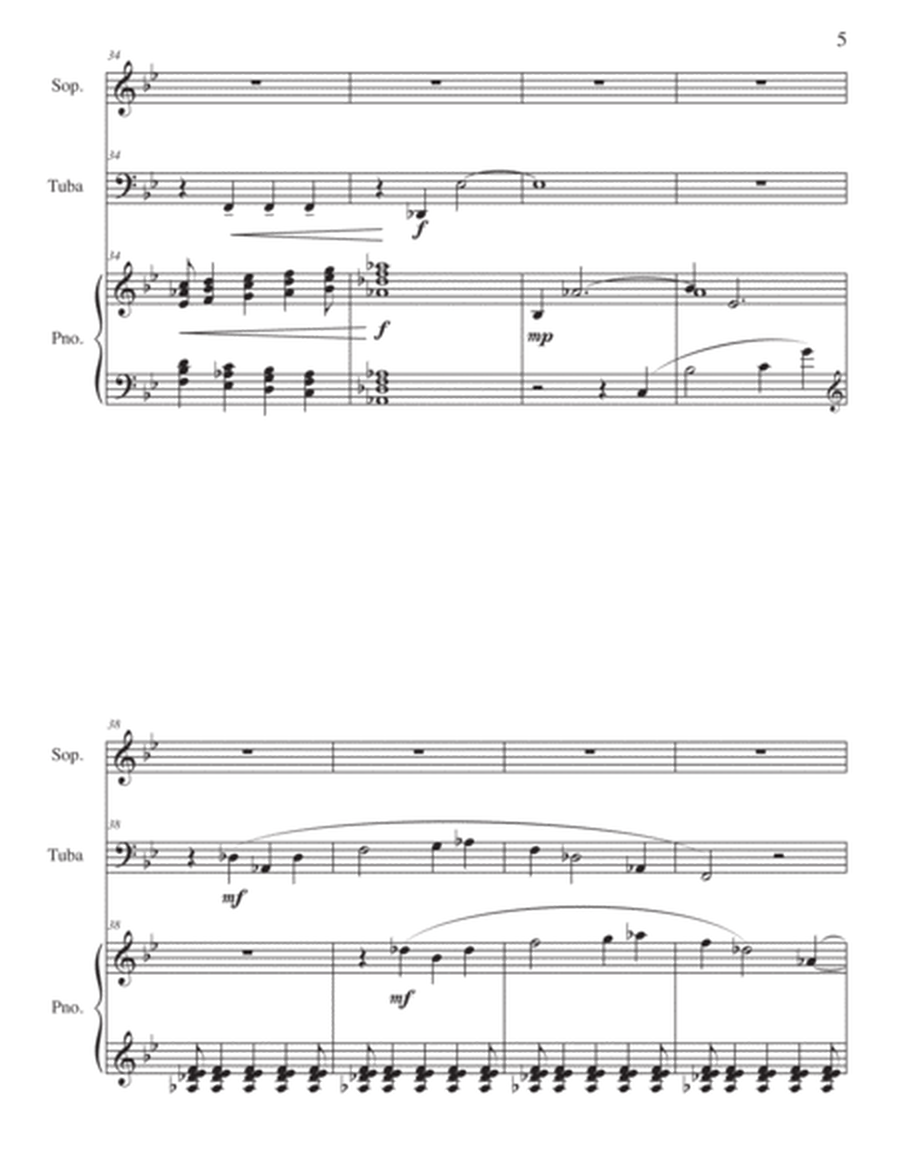 Vocalise for Soprano, Tuba, and Piano image number null