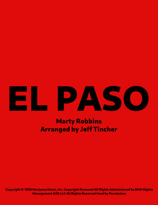 Book cover for El Paso