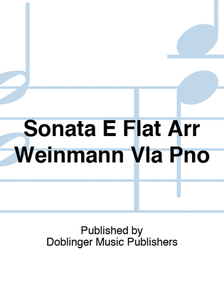 Book cover for Vanhal - Sonata E Flat Major For Viola/Piano