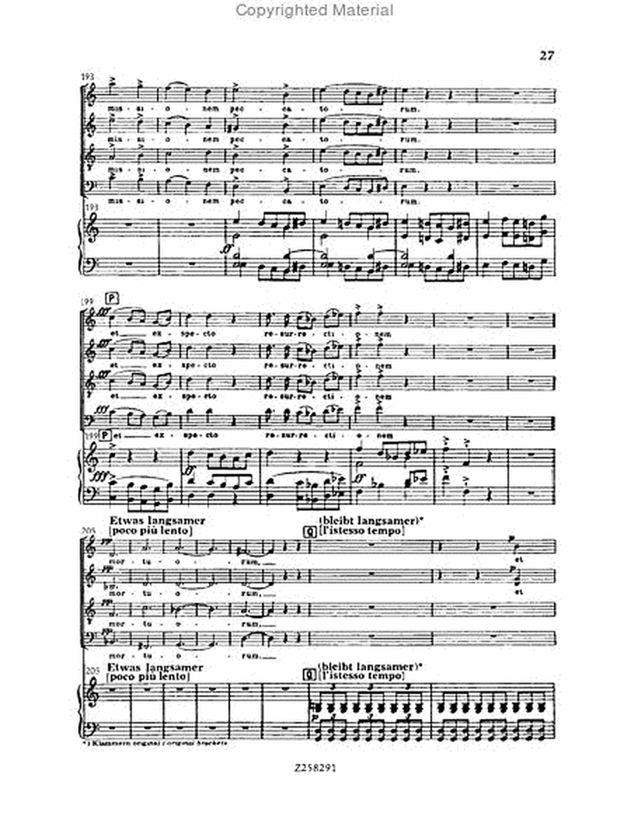 Mass No.2 in E minor, WAB 27 (1882 version)