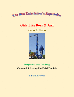 "Girls Like Boys & Jazz"-Piano Background for Cello and Piano-Video