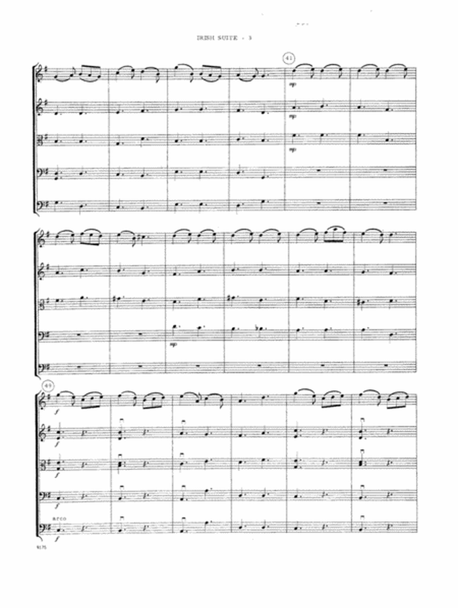 Irish Suite - Full Score