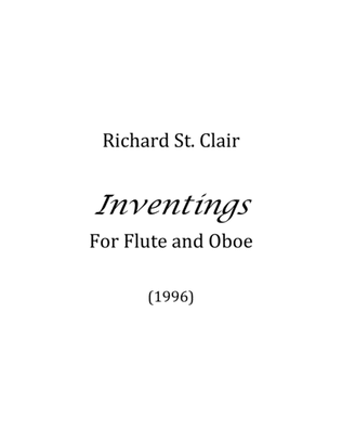 Book cover for Inventings for Flute and Oboe