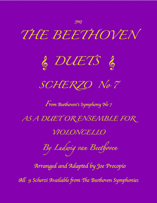 THE BEETHOVEN DUETS FOR CELLO SCHERZO NO 7