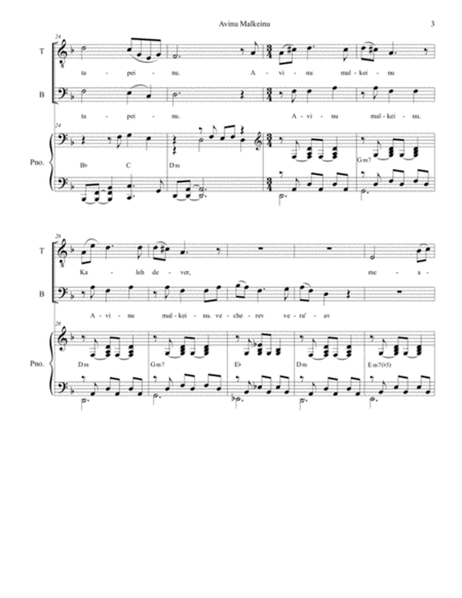 Avinu Malkeinu (for 2-part choir - (TB) image number null