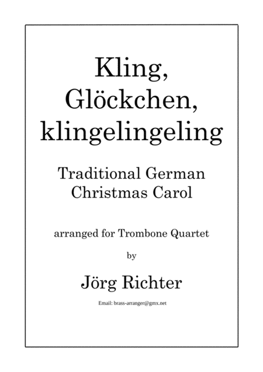 Kling, Glöckchen, klingelingeling für Posaunenquartett image number null