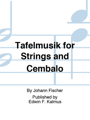 Book cover for Tafelmusik for Strings and Cembalo