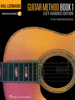 Book cover for Hal Leonard Guitar Method, Book 1 - Left-Handed Edition