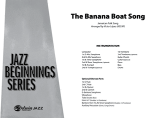 Book cover for The Banana Boat Song: Score