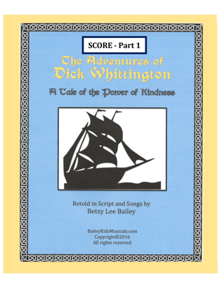 Book cover for The Adventures of Dick Whittington - Score Part 1