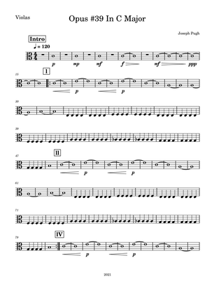 Opus #39 In C Major (Symphony Orchestra)