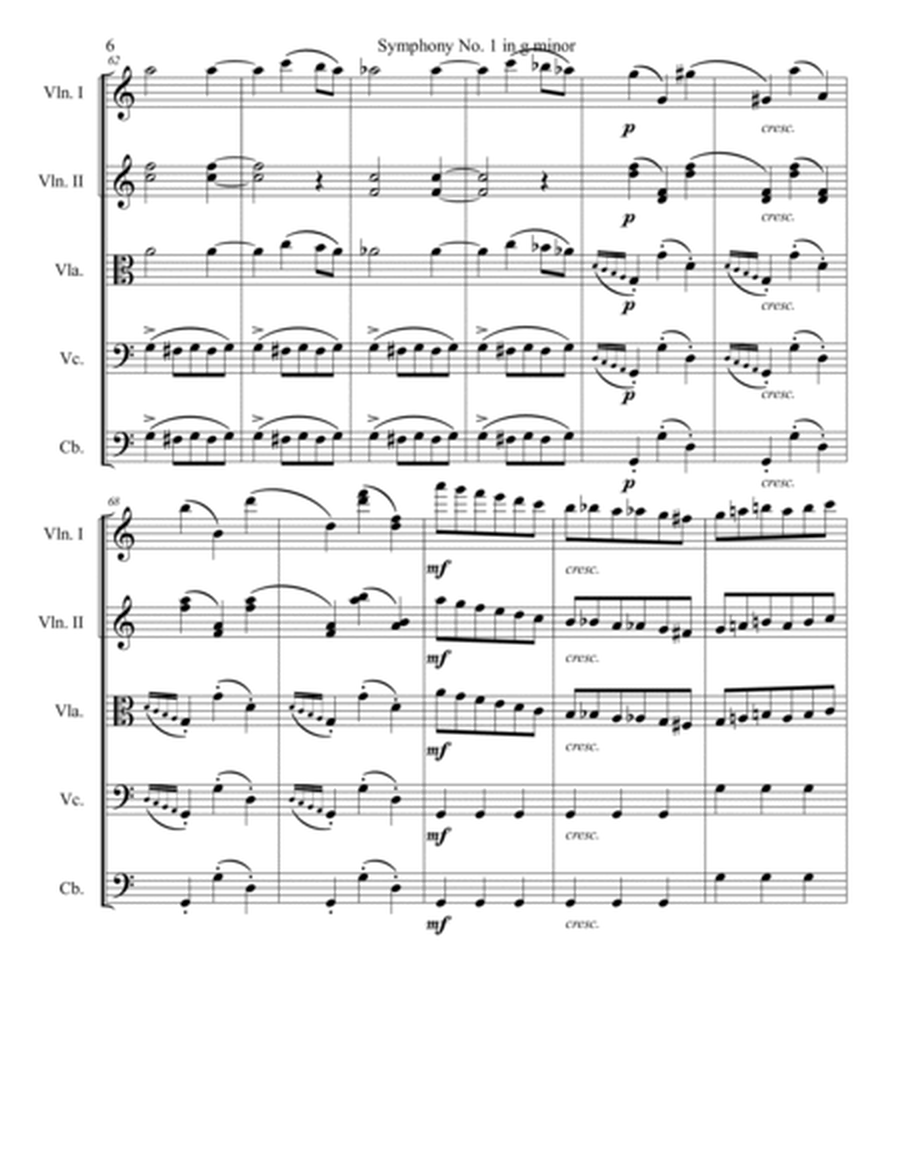 Symphony No. 1 in g minor, Movement 3 (Arranged for String Orchestra)