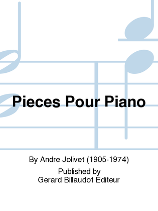 Book cover for Pieces Pour Piano