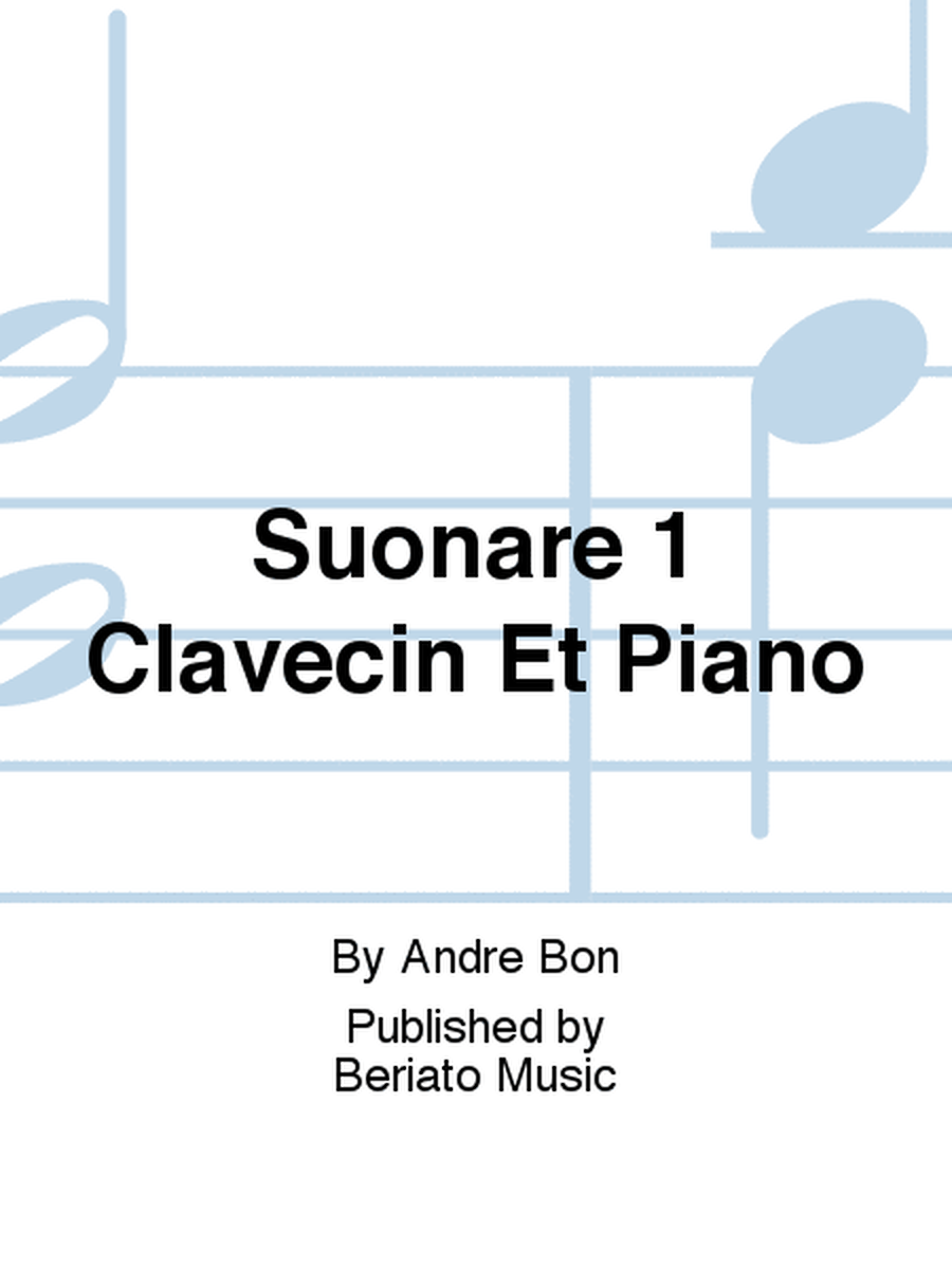 Suonare 1 Clavecin Et Piano