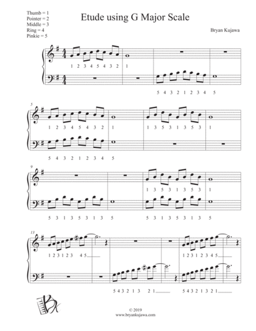 Etude using G Major Scale image number null