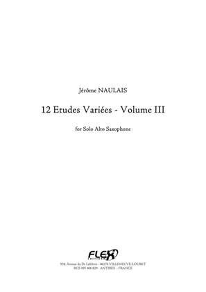 Book cover for 12 Etudes Variees - Volume III