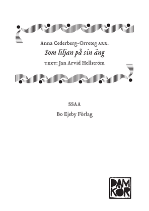 Book cover for Som liljan på sin äng