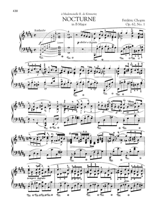 Book cover for Nocturne in B Major, Op. 62, No. 1
