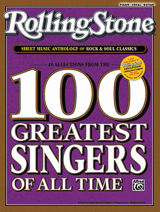 Book cover for Rolling Stone Sheet Music Anthology for Singers and Pianists