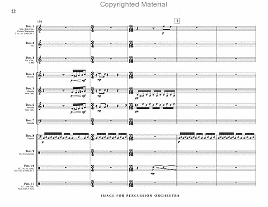 Image for Percussion Orchestra (score & parts) image number null