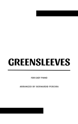 Book cover for Greensleeves (easy piano – G minor)