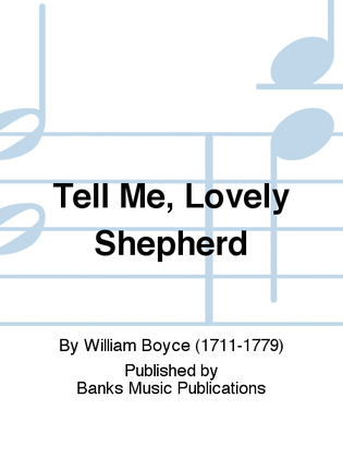 Book cover for Tell Me, Lovely Shepherd - High Voice